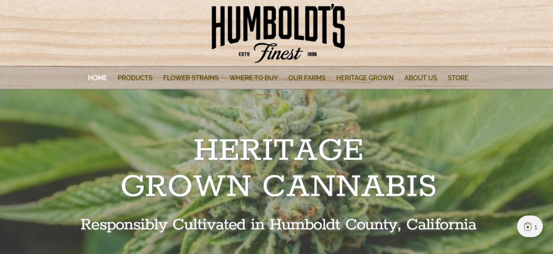 Humboldts Finest Website and Full Graphics